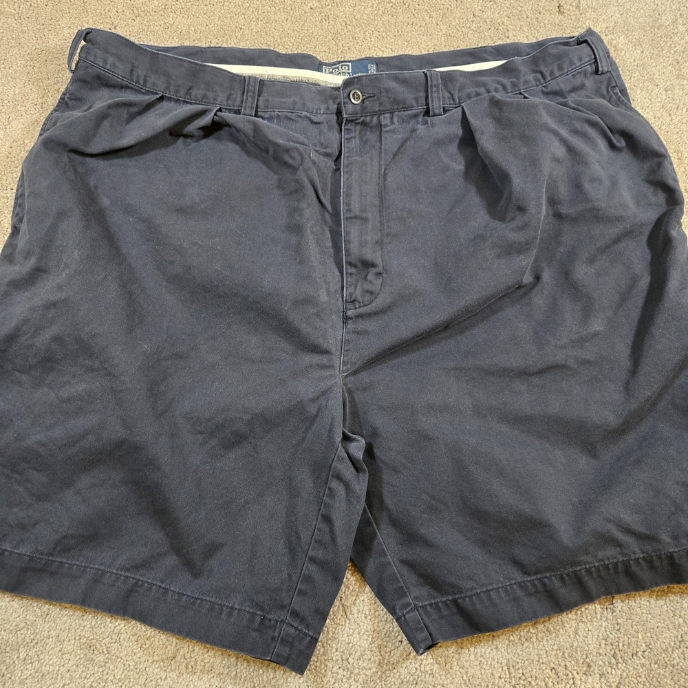 Polo Ralph‎ Lauren Tyler Shorts Men's Big 46B Navy Blue Classic Chino Pony